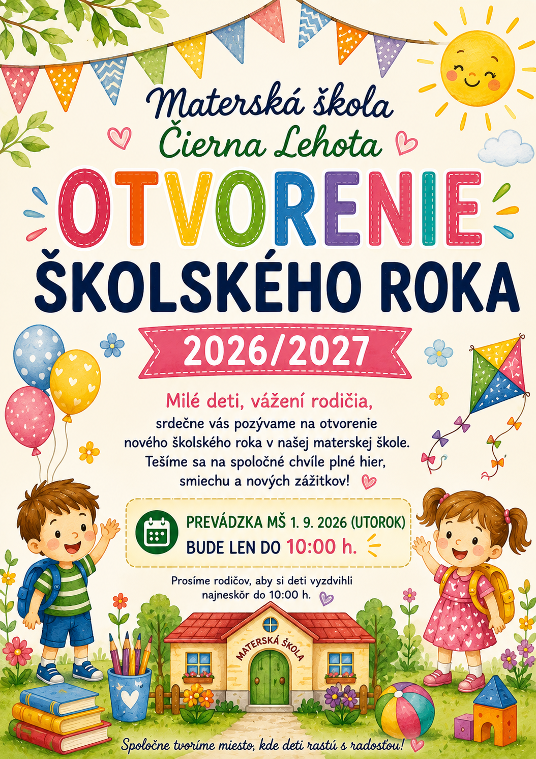 Fotka - Zahájenie školského roka 2026/2027