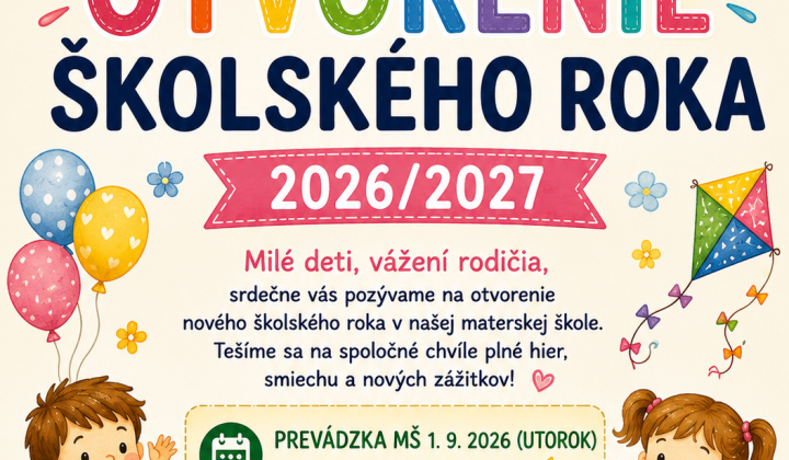 Fotka - Zahájenie školského roka 2026/2027